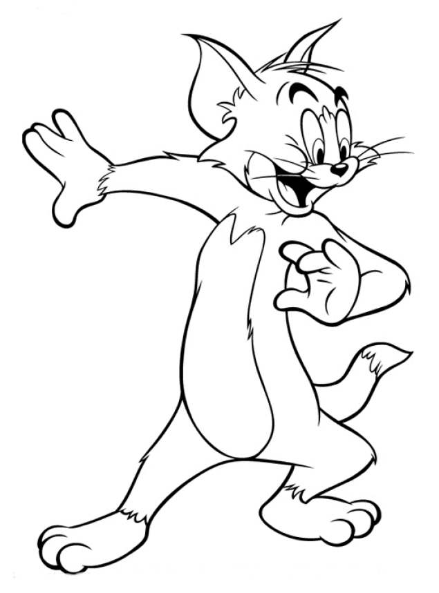 Dessin à colorier: Tom et Jerry (Dessins Animés) #24239 - Coloriages à Imprimer Gratuits