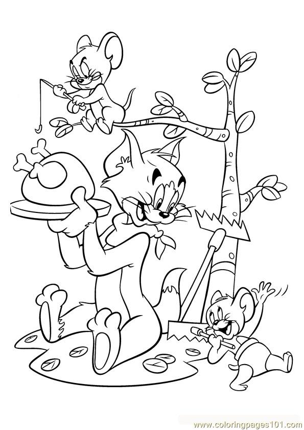 Dessin à colorier: Tom et Jerry (Dessins Animés) #24242 - Coloriages à Imprimer Gratuits