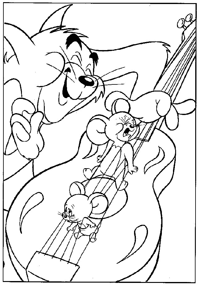 Dessin à colorier: Tom et Jerry (Dessins Animés) #24274 - Coloriages à Imprimer Gratuits