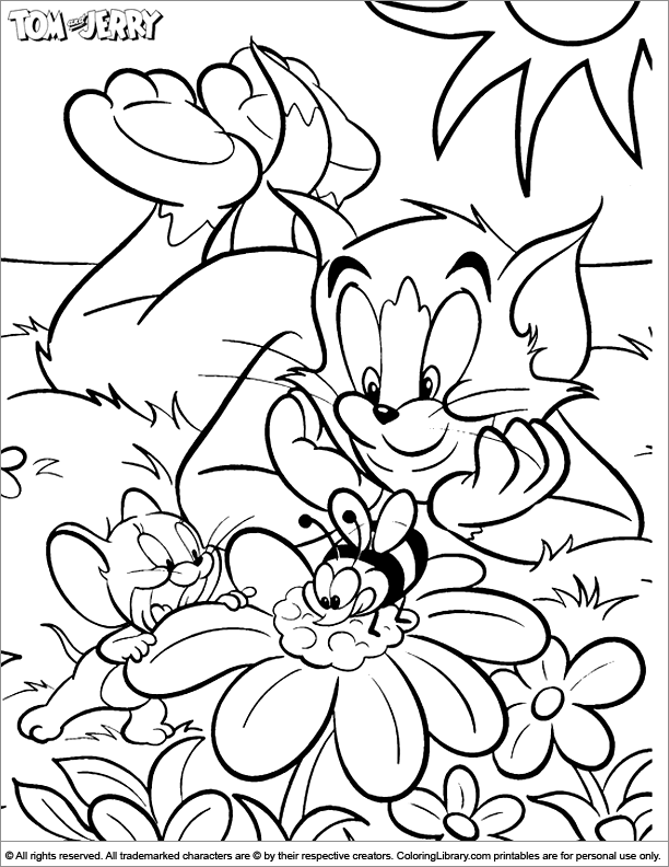 Dessin à colorier: Tom et Jerry (Dessins Animés) #24317 - Coloriages à Imprimer Gratuits