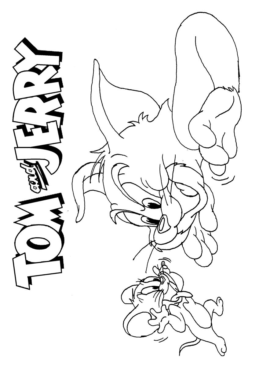 Dessin à colorier: Tom et Jerry (Dessins Animés) #24319 - Coloriages à Imprimer Gratuits