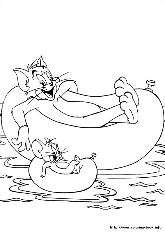 Dessin à colorier: Tom et Jerry (Dessins Animés) #24332 - Coloriages à Imprimer Gratuits