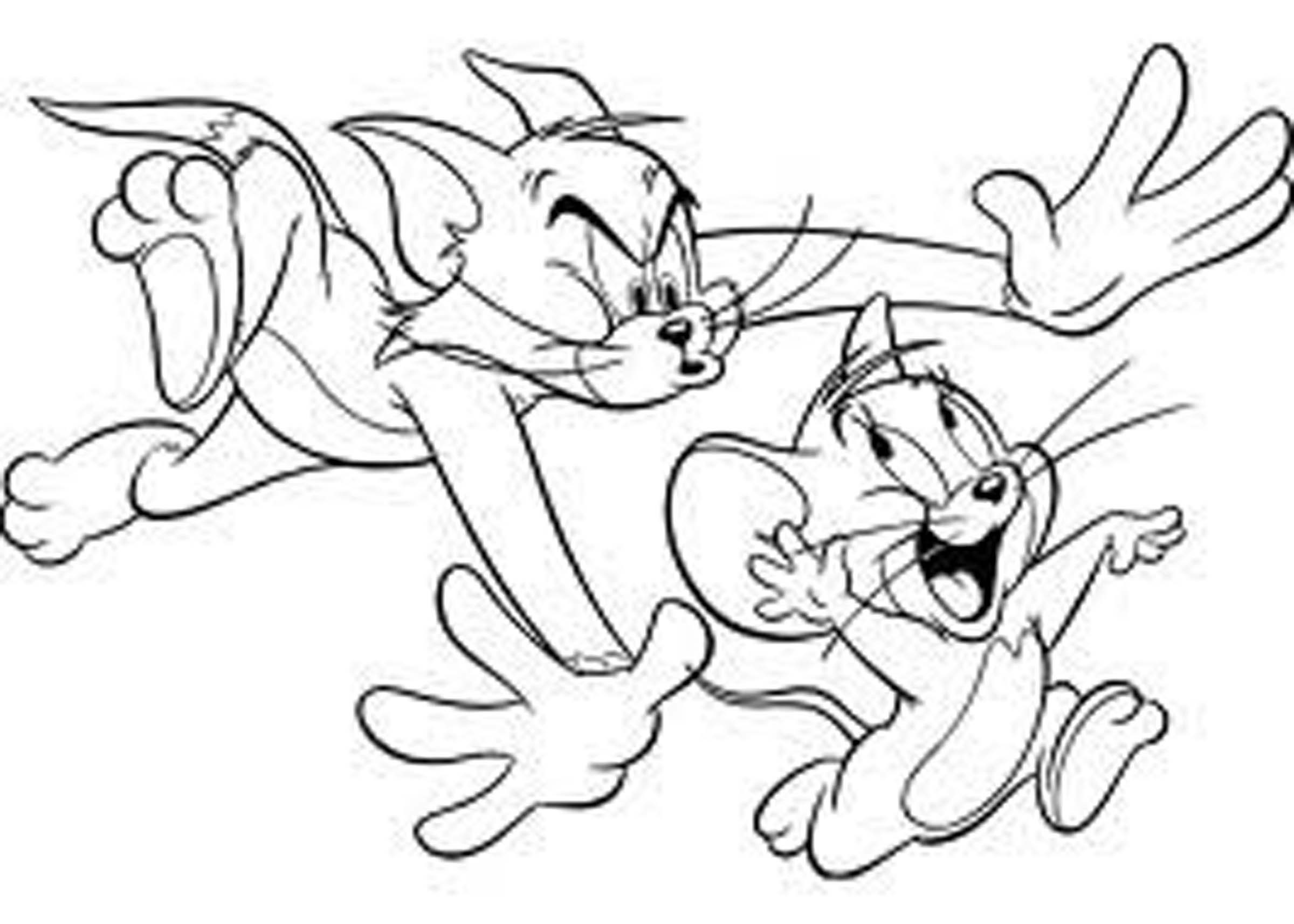 Dessin à colorier: Tom et Jerry (Dessins Animés) #24334 - Coloriages à Imprimer Gratuits