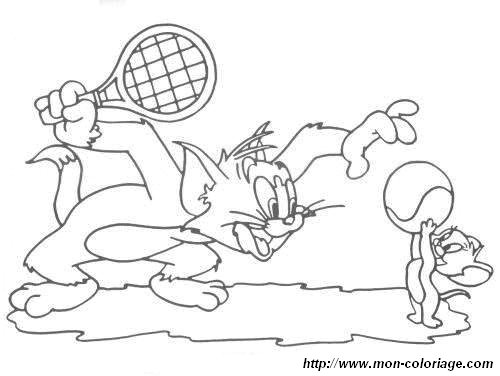 Dessin à colorier: Tom et Jerry (Dessins Animés) #24341 - Coloriages à Imprimer Gratuits