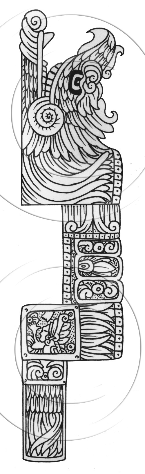 Dessin à colorier: Mythologie Aztèque (Dieux et Déesses) #111557 - Coloriages à Imprimer Gratuits
