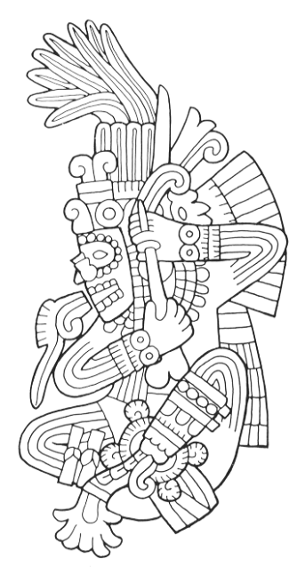 Dessin à colorier: Mythologie Aztèque (Dieux et Déesses) #111592 - Coloriages à Imprimer Gratuits