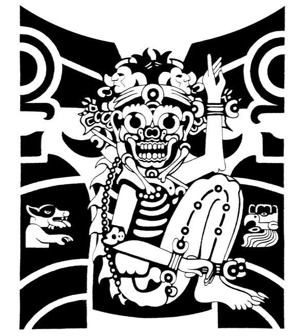 Dessin à colorier: Mythologie Aztèque (Dieux et Déesses) #111713 - Coloriages à Imprimer Gratuits