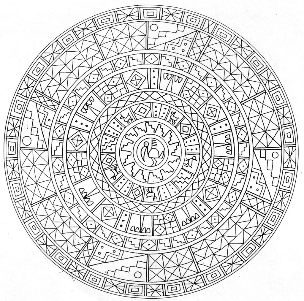 Dessin à colorier: Mythologie Aztèque (Dieux et Déesses) #111762 - Coloriages à Imprimer Gratuits