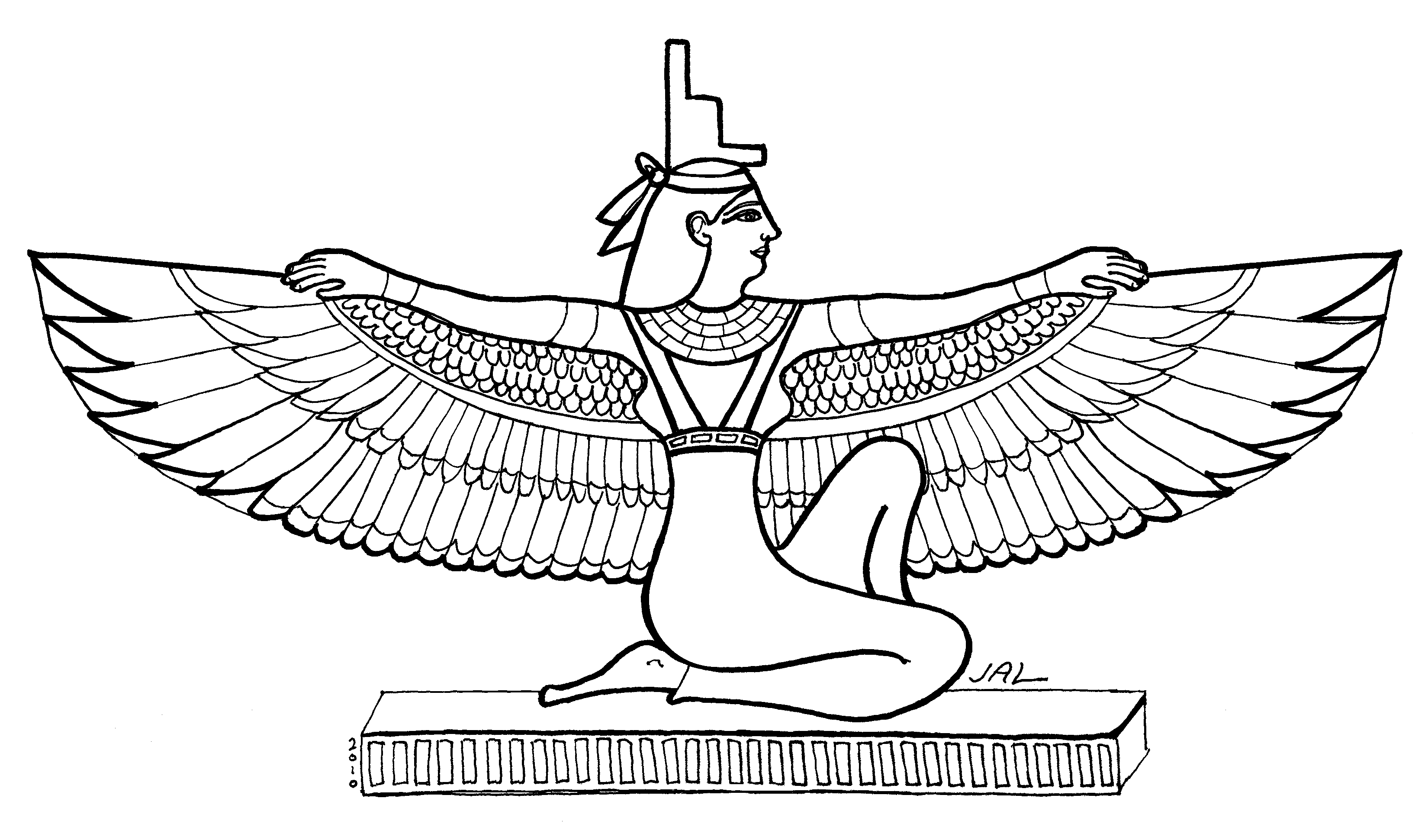 Dessin à colorier: Mythologie Égyptienne (Dieux et Déesses) #111174 - Coloriages à Imprimer Gratuits