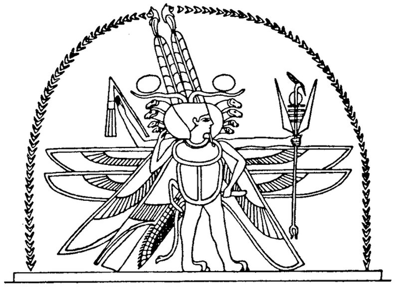 Dessin à colorier: Mythologie Égyptienne (Dieux et Déesses) #111231 - Coloriages à Imprimer Gratuits