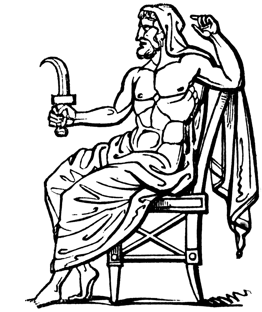 Dessin à colorier: Mythologie Romaine (Dieux et Déesses) #110149 - Coloriages à Imprimer Gratuits