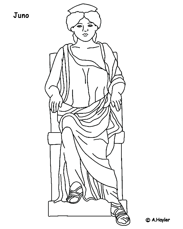 Dessin à colorier: Mythologie Romaine (Dieux et Déesses) #110253 - Coloriages à Imprimer Gratuits