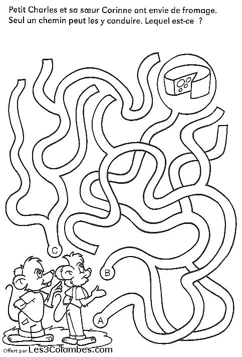 Dessin à colorier: Labyrinthes (Éducatifs) #126652 - Coloriages à Imprimer Gratuits