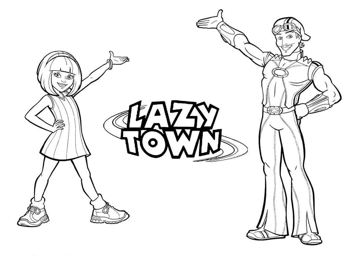 Dessin à colorier: Bienvenue à Lazy Town (Émissions de Télévision) #150805 - Coloriages à Imprimer Gratuits