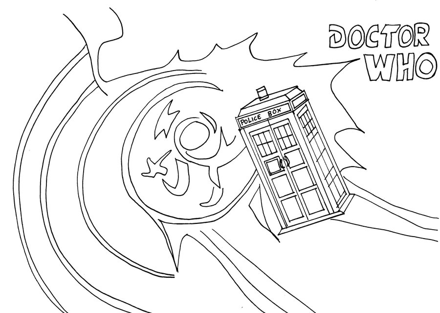 Dessin à colorier: Doctor Who (Émissions de Télévision) #153113 - Coloriages à Imprimer Gratuits