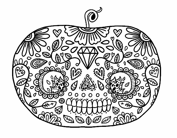 Dessin à colorier: Jour des Morts (Fêtes et Occasions spéciales) #60118 - Coloriages à Imprimer Gratuits