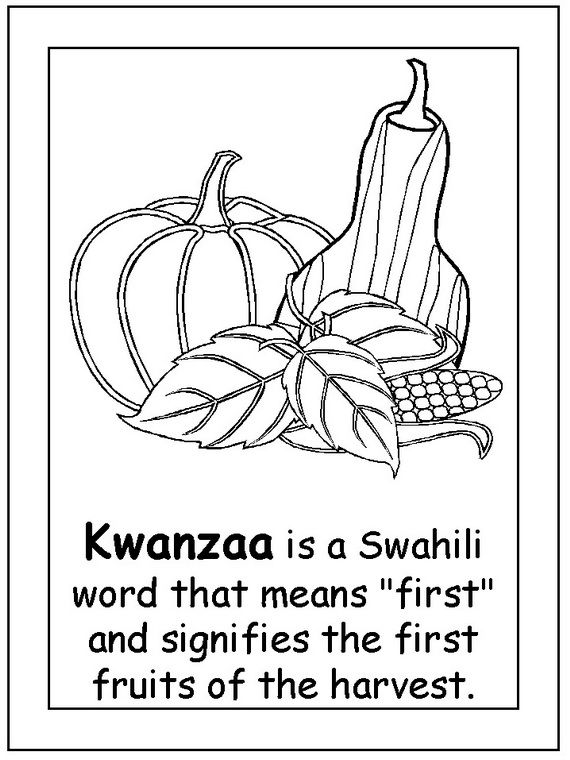 Dessin à colorier: Kwanzaa (Fêtes et Occasions spéciales) #60420 - Coloriages à Imprimer Gratuits