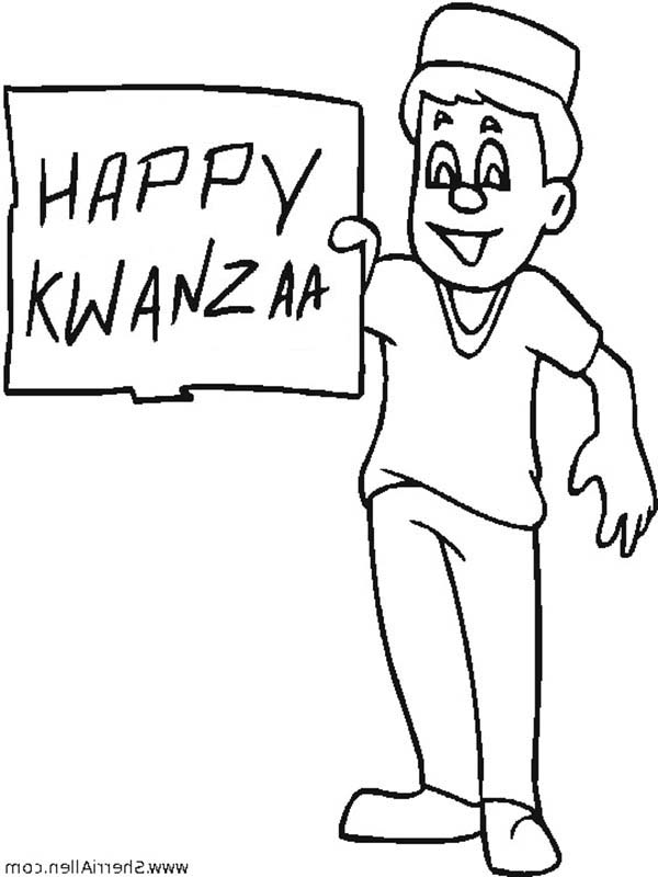 Dessin à colorier: Kwanzaa (Fêtes et Occasions spéciales) #60596 - Coloriages à Imprimer Gratuits