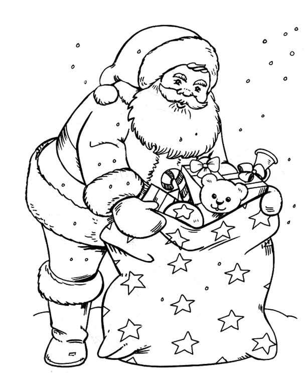Dessin à colorier: Noël (Fêtes et Occasions spéciales) #54798 - Coloriages à Imprimer Gratuits