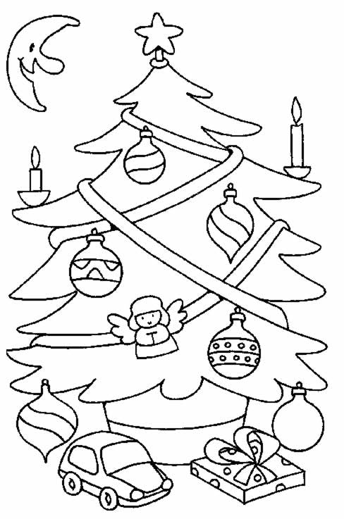 Dessin à colorier: Noël (Fêtes et Occasions spéciales) #55072 - Coloriages à Imprimer Gratuits