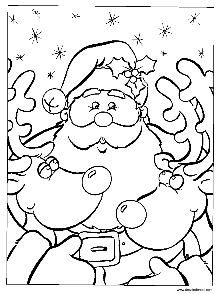 Dessin à colorier: Noël (Fêtes et Occasions spéciales) #55082 - Coloriages à Imprimer Gratuits