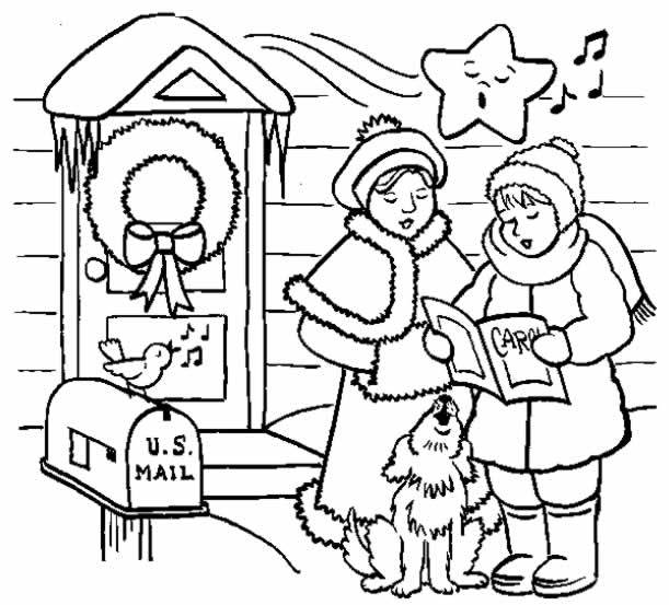 Dessin à colorier: Noël (Fêtes et Occasions spéciales) #55103 - Coloriages à Imprimer Gratuits