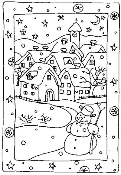 Dessin à colorier: Noël (Fêtes et Occasions spéciales) #55122 - Coloriages à Imprimer Gratuits