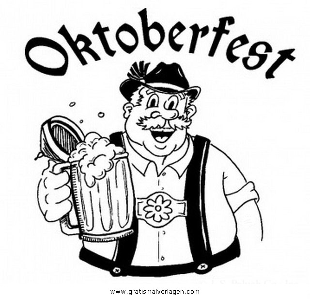 Dessin à colorier: Oktoberfest (Fêtes et Occasions spéciales) #59404 - Coloriages à Imprimer Gratuits