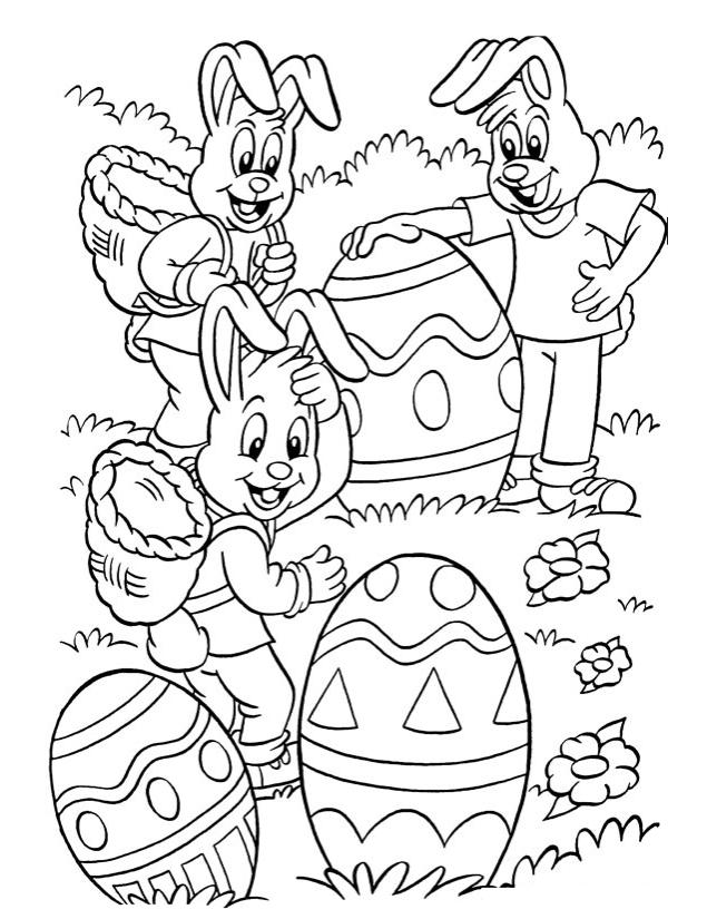 Dessin à colorier: Pâques (Fêtes et Occasions spéciales) #54379 - Coloriages à Imprimer Gratuits