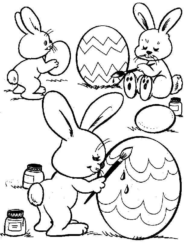 Dessin à colorier: Pâques (Fêtes et Occasions spéciales) #54494 - Coloriages à Imprimer Gratuits