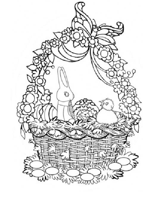 Dessin à colorier: Pâques (Fêtes et Occasions spéciales) #54739 - Coloriages à Imprimer Gratuits