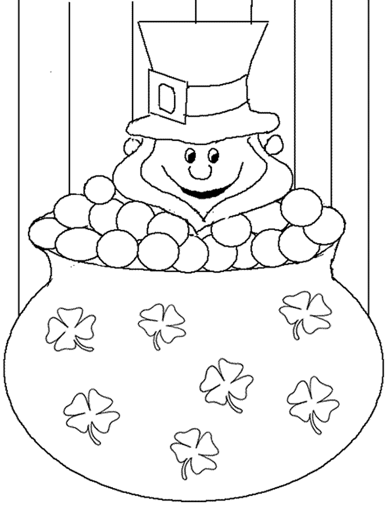 Dessin à colorier: Saint Patrick (Fêtes et Occasions spéciales) #57859 - Coloriages à Imprimer Gratuits