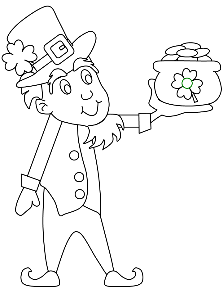 Dessin à colorier: Saint Patrick (Fêtes et Occasions spéciales) #57899 - Coloriages à Imprimer Gratuits