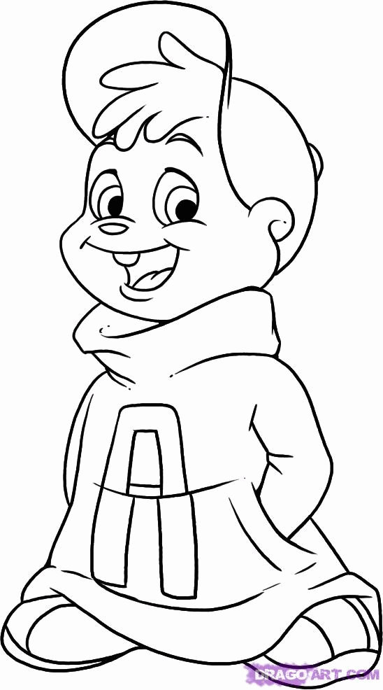 Dessin à colorier: Alvin et les Chipmunks (Films d'animation) #128389 - Coloriages à Imprimer Gratuits