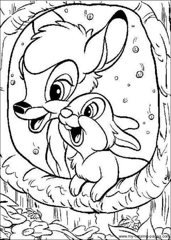 Dessin à colorier: Bambi (Films d'animation) #128518 - Coloriages à Imprimer Gratuits