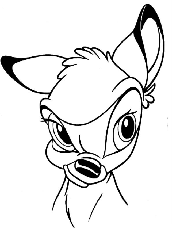 Dessin à colorier: Bambi (Films d'animation) #128561 - Coloriages à Imprimer Gratuits