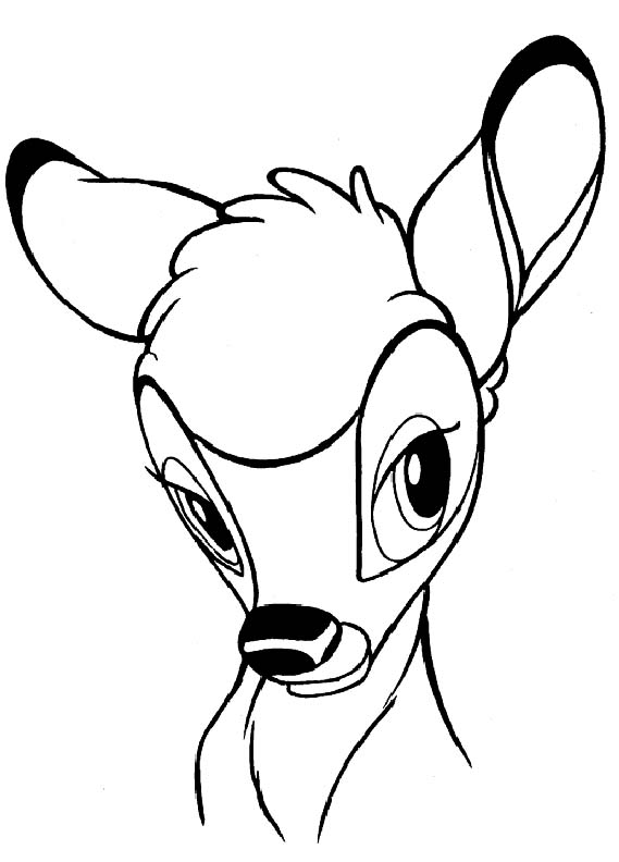 Dessin à colorier: Bambi (Films d'animation) #128614 - Coloriages à Imprimer Gratuits