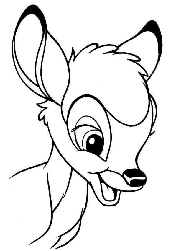Dessin à colorier: Bambi (Films d'animation) #128718 - Coloriages à Imprimer Gratuits