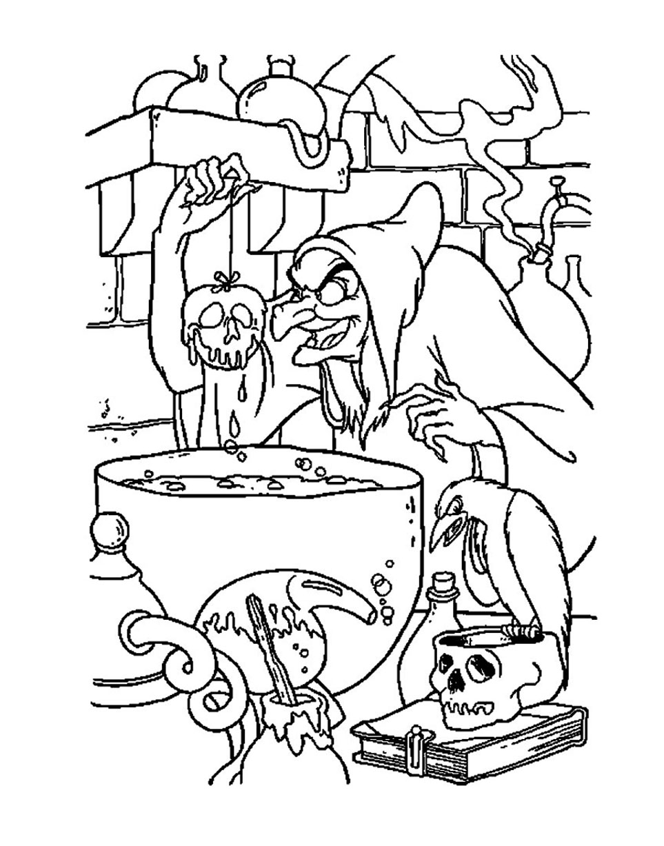 Dessin à colorier: Blanche Neige et les Sept Nains (Films d'animation) #133956 - Coloriages à Imprimer Gratuits