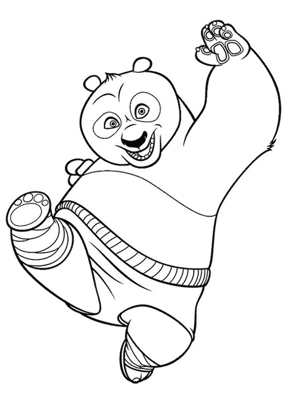 Dessin à colorier: Kung Fu Panda (Films d'animation) #73381 - Coloriages à Imprimer Gratuits