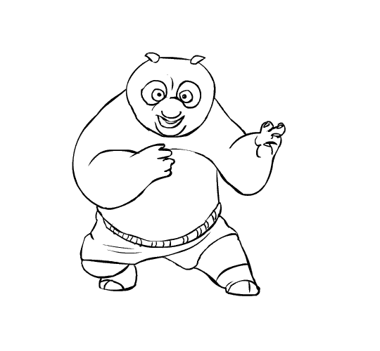 Dessin à colorier: Kung Fu Panda (Films d'animation) #73402 - Coloriages à Imprimer Gratuits