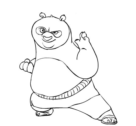 Dessin à colorier: Kung Fu Panda (Films d'animation) #73420 - Coloriages à Imprimer Gratuits