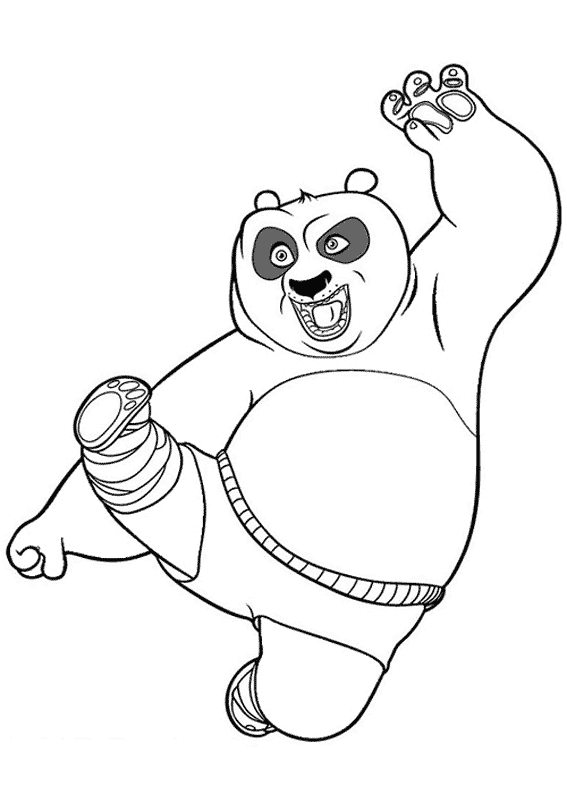 Dessin à colorier: Kung Fu Panda (Films d'animation) #73427 - Coloriages à Imprimer Gratuits