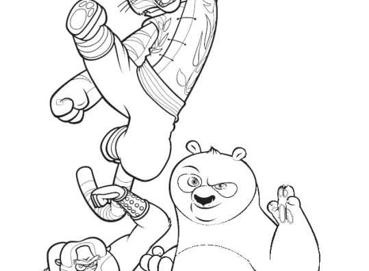 Dessin à colorier: Kung Fu Panda (Films d'animation) #73469 - Coloriages à Imprimer Gratuits