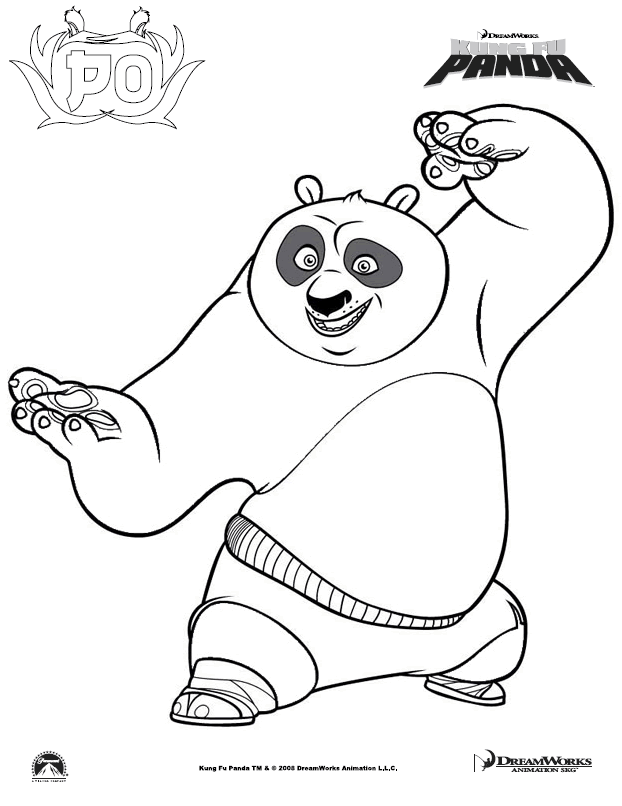 Dessin à colorier: Kung Fu Panda (Films d'animation) #73541 - Coloriages à Imprimer Gratuits