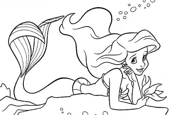 Dessin à colorier: La Petite Sirène (Films d'animation) #127474 - Coloriages à Imprimer Gratuits