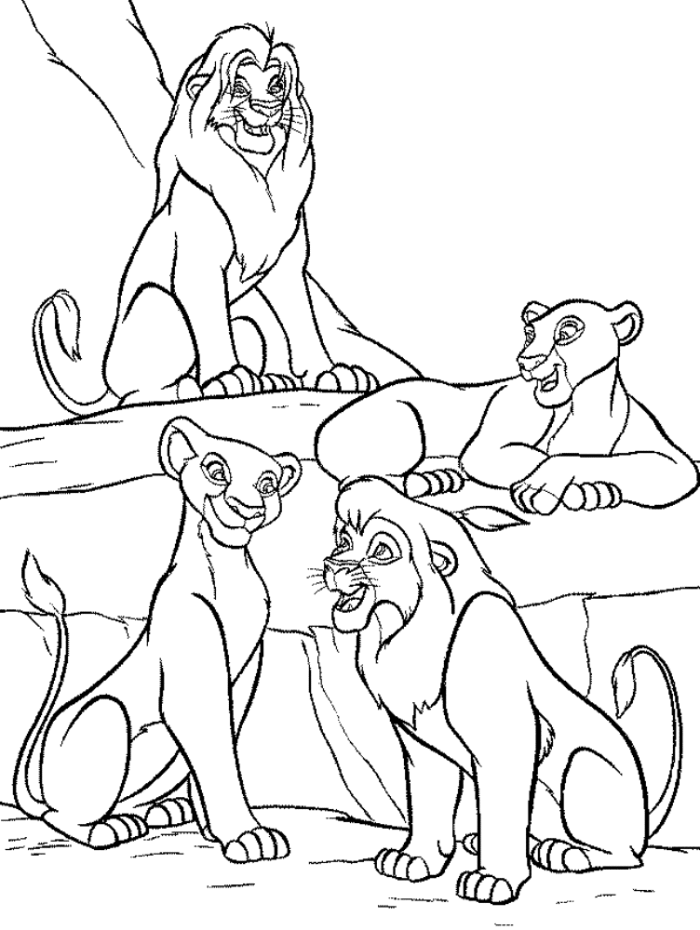 Dessin à colorier: Le Roi Lion (Films d'animation) #73750 - Coloriages à Imprimer Gratuits