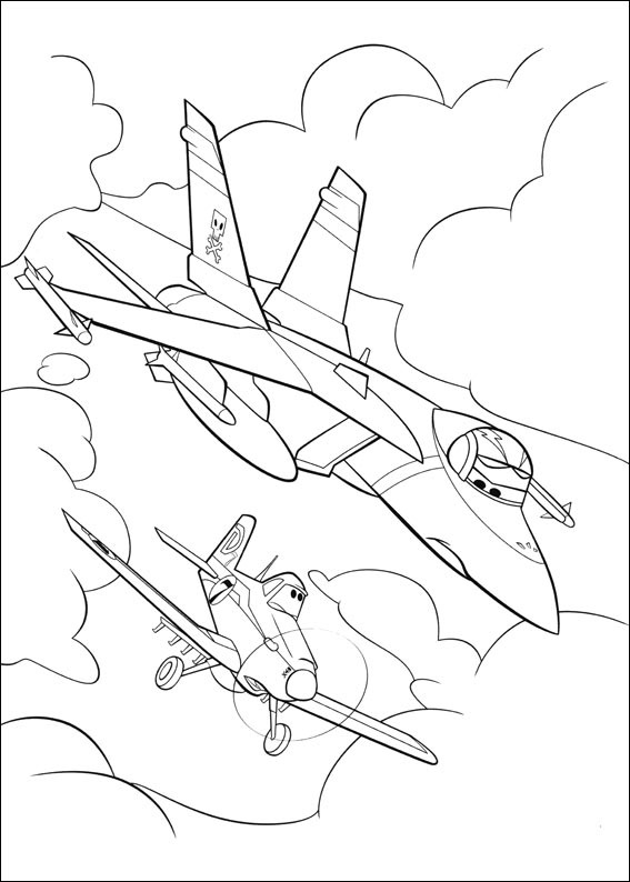 Dessin à colorier: Les Avions (Planes) (Films d'animation) #132818 - Coloriages à Imprimer Gratuits