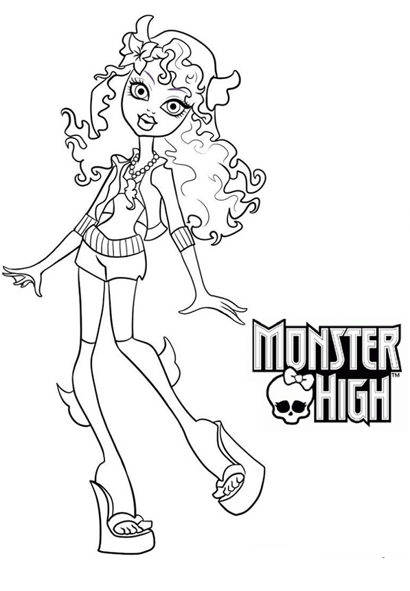 Dessin à colorier: Monster High (Films d'animation) #24875 - Coloriages à Imprimer Gratuits