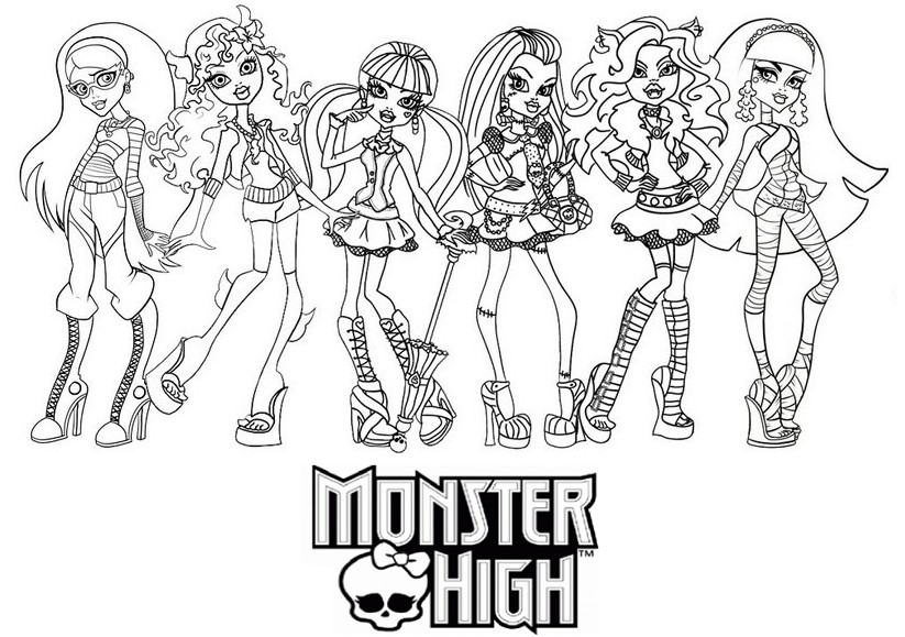 Dessin à colorier: Monster High (Films d'animation) #24876 - Coloriages à Imprimer Gratuits